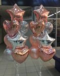 Гелиевые шары "Rose silver"
